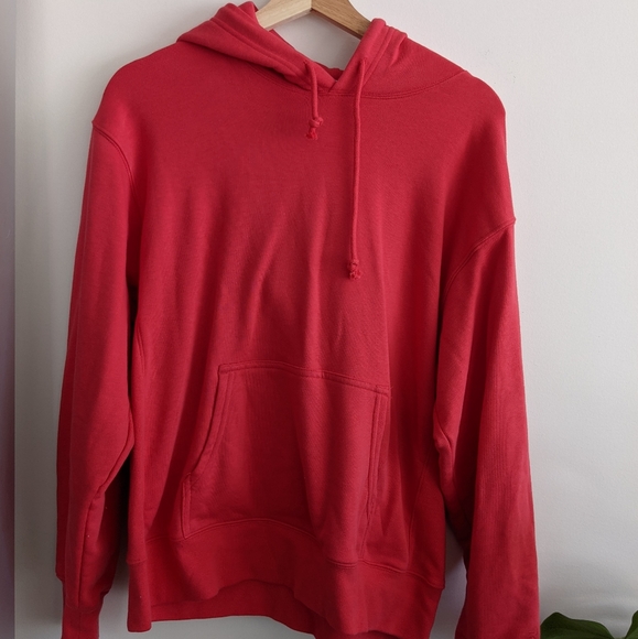 Red Aritzia Airy Fleece Boyfriend Hoodie Size 1 - Picture 3 of 5